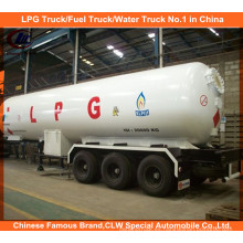 Semirremolque de tanque de GLP de 3 camiones de carga útil de 25 mt